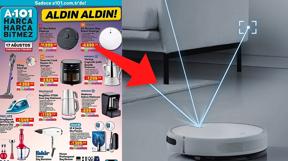 A101'de Satışa Sunulan Xiaomi Robot Süpürge 2C Vacuum Mop Modeli Alınır mı? Özellikleri ve Yorumları