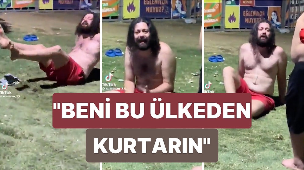 İzmir'de Bir Vatadaş Kıyafetlerini Çıkarıp "Beni Bu Ülkeden Kurtarın" Diye Bağırdı