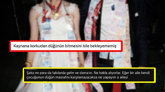 Daha Düğün Bitmeden Gelin ve Damada Takılan Altınları Toplayan Akrabanın Görüntüleri Tartışma Yarattı