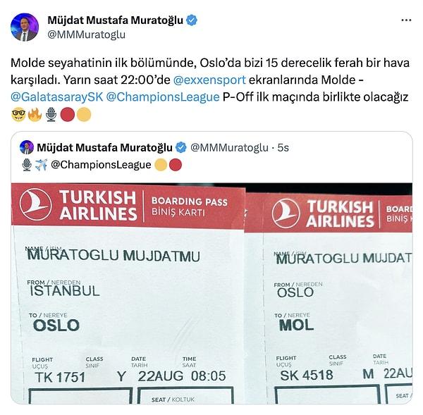 Spiker Müjdat Mustafa Muratoğlu ise karşılaşmanın Exxen ekranlarında yayınlanacağını duyurdu.