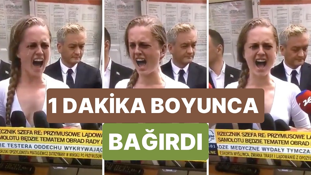 Jana Szostak Muhalif Bir Gazetecinin tutuklanmasını İlginç Bir Şekilde Protesto Etti: 1 Dakika Boyunca Bağırdı