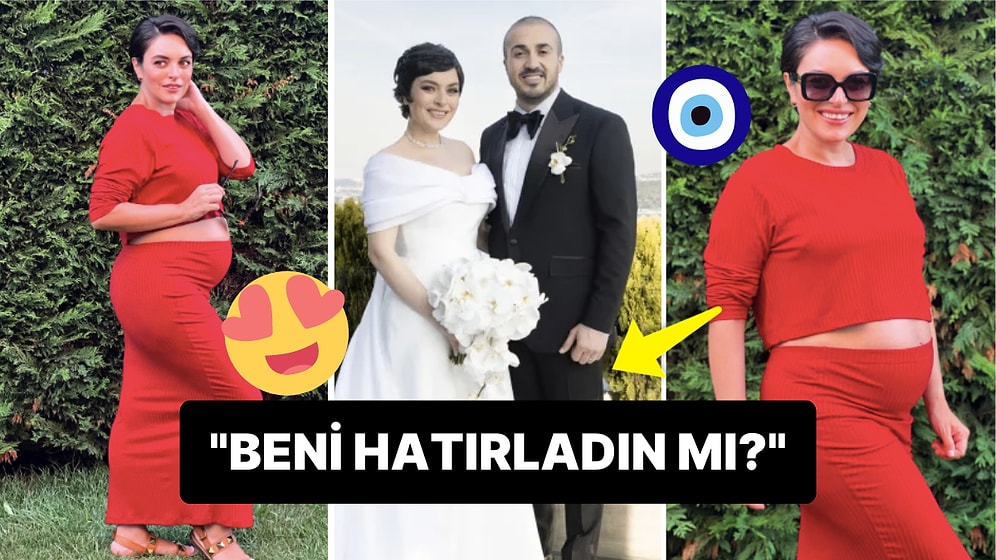 Ezgi Mola'nın Kırmızılar İçinde Verdiği Hamilelik Pozları Gözlerden Kalp Çıkartacak Cinsten!