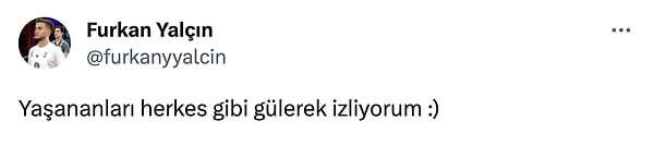 Furkan'ın attığı tweet bu şekilde 👇