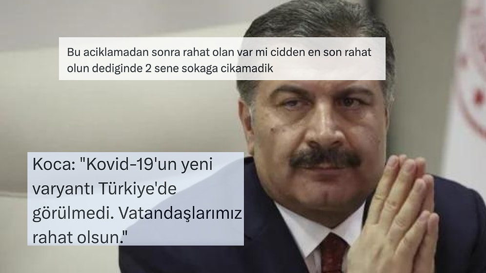 Koronavirüsün Yeni Varyantı İçin "Rahat Olun" Diyen Fahrettin Koca Travmalarımızı Hatırlattı