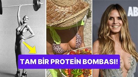 50 Yaşındaki Ünlü Model Heidi Klum'un Protein Yüklü Diyeti Sporcuları Gücendirebilir!