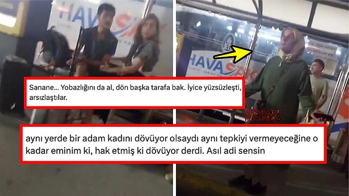 Öpüşen Gençler Karşısında Çılgına Dönerek Hakaret Eden Kadına Tokat Gibi Tepkiler Gecikmedi!