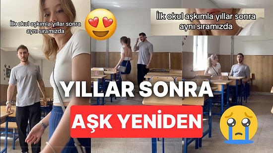 Aşık Oldukları İlkokul Sıralarına Yıllar Sonra Geri Dönen Çift Kalbinizi Isıtacak