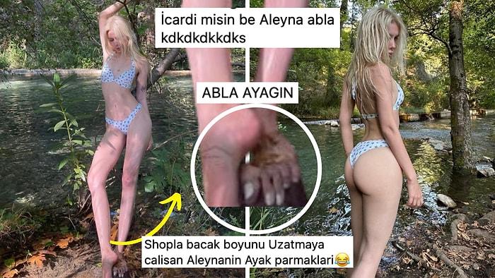 Aleyna Tilki'nin Bikinili Pozlarında Bu Sefer Muhteşem Fiziğinden Daha Çok Konuşulan Bir Detay Var: Ayakları!