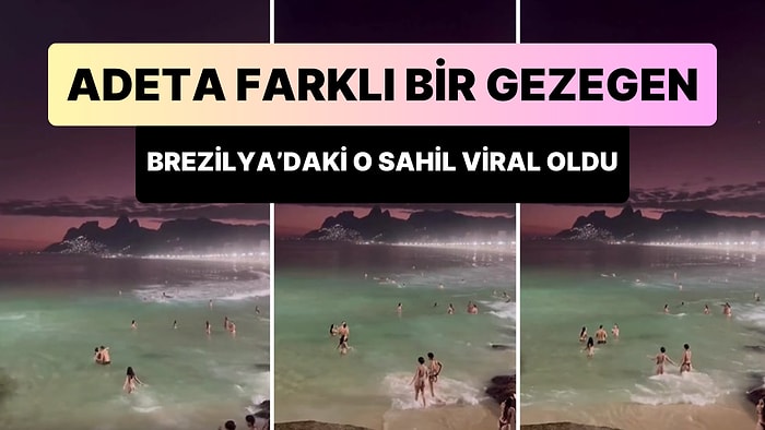 Brezilya'da Bulunan ve Farklı Bir Gezegendeymiş Hissi Veren Sahilin Viral Olan Görüntüleri