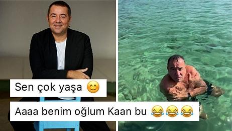 Ata Demirer'in Denizin İçinde Yapmış Olduğu Çocuk Tiplemesi Sosyal Medya Kullanıcılarını Güldürdü!