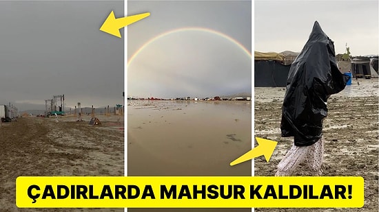 Ortalık Bataklığa Döndü! Her Yıl Merakla Beklenen Burning Man Festival Alanı Yağmura Esir Oldu