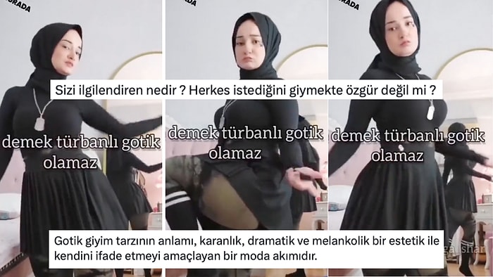 Başörtülü TikTok Kullanıcısının Gotik Tarzı, Sosyal Medyayı İkiye Böldü