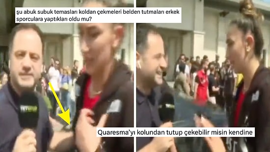 Hande Baladın, Röportaj Yapmak İsteyen Muhabirin Kendisine Dokunmasından Rahatsız Oldu