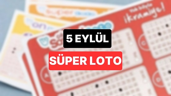 5 Eylül Süper Loto Sonuçları ve Kazandıran Numaralar: 5 Eylül Süper Loto Sonuç Sorgulama Sayfası