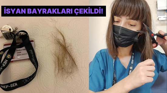 Bu da Oldu! Sağlıkta Şiddeti Protesto Ettiler: Hemşireler Saçlarını Kesti