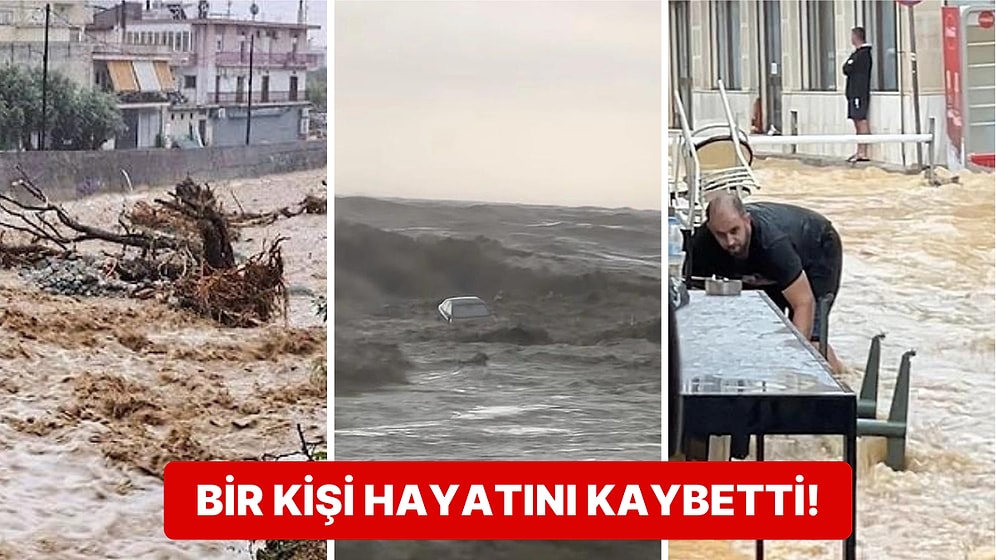 İstanbul'da Yaşanan Sel Felaketinin Ardından Yunanistan da Sular Altında Kaldı