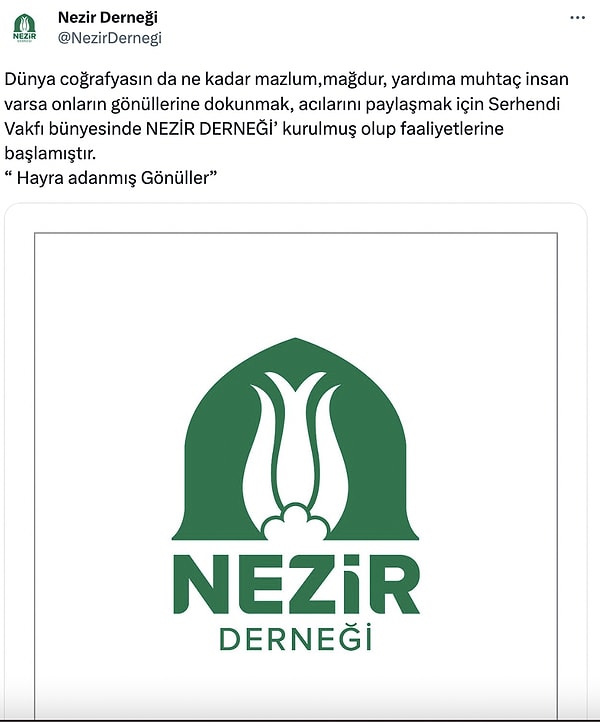 Aylar sonra Muhammed Saki Elhüseyni, Nezir Derneği'ni kurdu. Örgütlenme yarışına girilen tarikatın üyeleri de çalışmalara başladı.