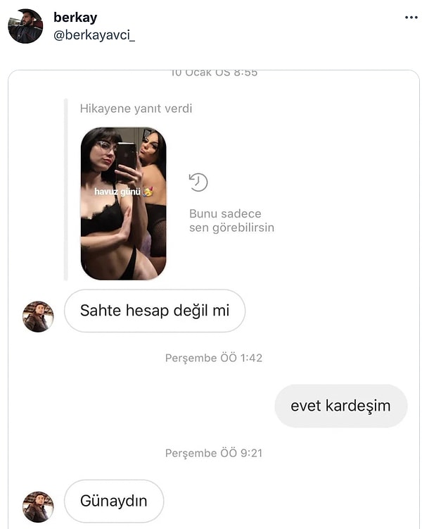 Sahte de olsa mutlu olmak istemiş.