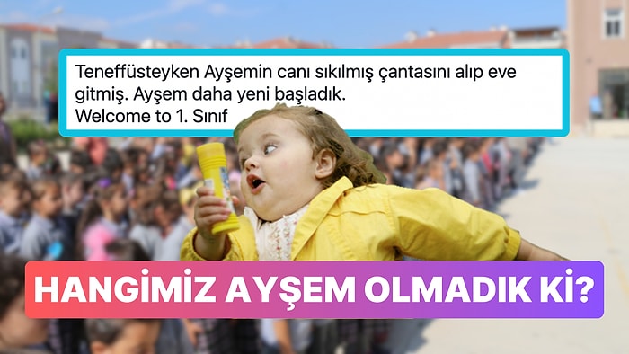 Tası Tarağı Toplayıp Okulu Bırakan Minik Ayşem'in Ardından Anlatılan 1. Sınıf Anıları Güldürdü