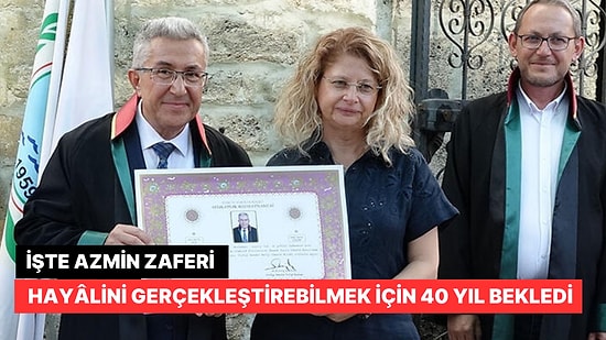 Yıllar Önce Hayâlini Kuruyordu: 40 Yıl Önce Bıraktığı Fakülteyi Bitirip, 63 Yaşında Avukat Oldu