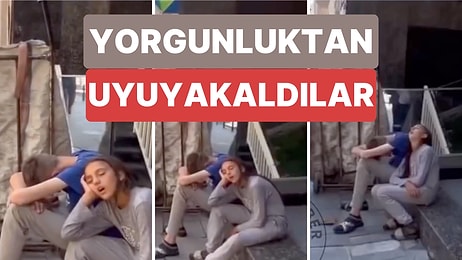 Kağıt Toplayıcısı Çocukların Sokakta Yorgunluktan Uyuya Kaldığı Görüntüler Gündem Oldu