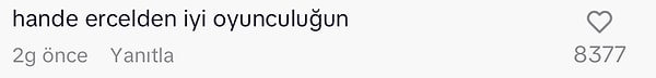 Konu nasıl dönüp dolaşıp Hande Erçel'in oyunculuğuna gelebiliyor ya?