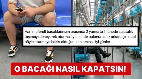 Metroda Bacaklarını Açarak Oturan Bir Erkeğin Fotoğrafını İzinsiz Paylaşan Kişi Tepkileri Üzerine Topladı