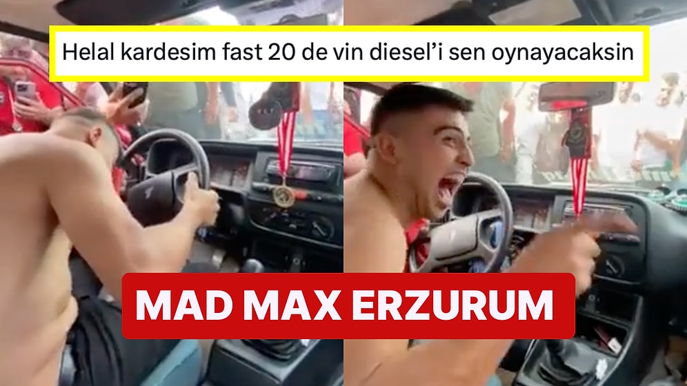 Erzurum'da Düzenlenen Tuning Festivalinde Aracını Bağırta Bağırta Şov Yapan Kişi Sosyal Medyanın Diline Düştü