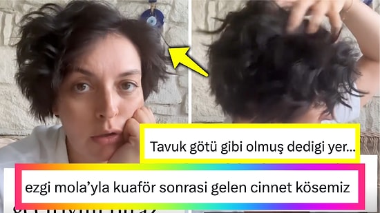 Kuaförün Yaptığı Maşayı 'Tavuk G*tü'ne Benzeten ve Cinnet Geçiren Ezgi Mola'nın Komik Anları