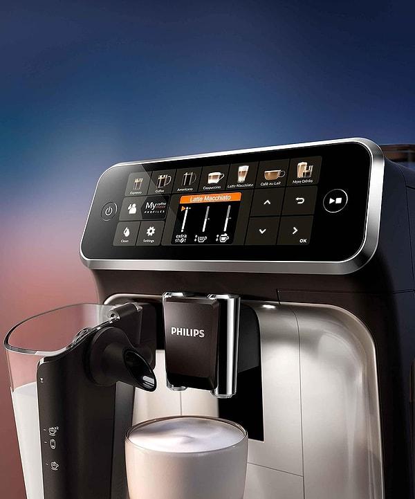 Kahve makinesi almayı düşünenlerin tercihi: Philips EP5447/90 Tam Otomatik Kahve ve Espresso Makinesi