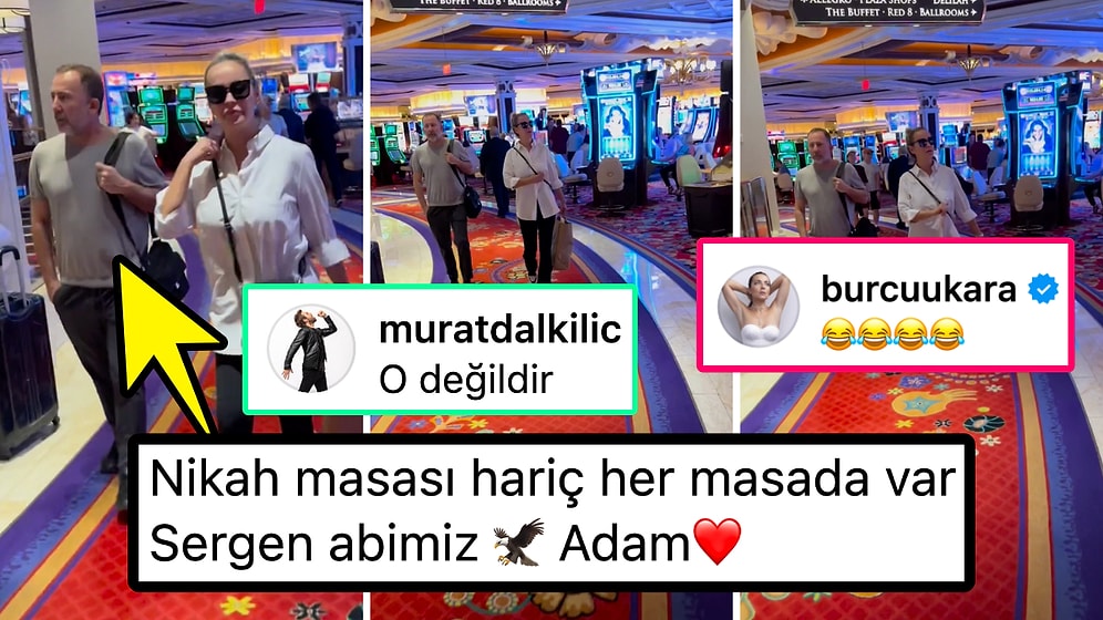 Sergen Yalçın'ın Bu Kez Las Vegas'ta Görüntülenmesine Ünlü İsimlerden Yüzleri Gülümseten Yorumlar