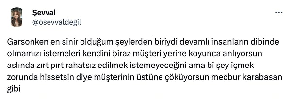 Garsonları suçlamak ne kadar doğru👇