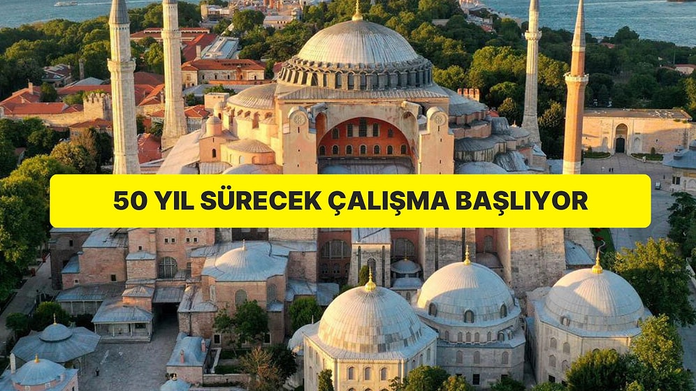 Ayasofya’da 50 Yıllık Plan: Depreme Dayanaklı Hale Getirilecek