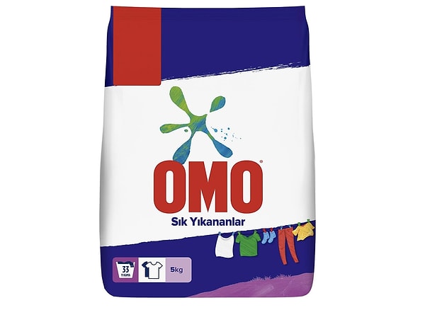 Omo Toz Çamaşır Deterjanı Sık Yıkananlar 5 kg