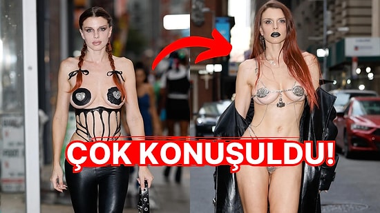 Ünlü Oyuncu ve Model Julia Fox, New York Moda Hafta'sında İddialı Kombinleri ile Olay Yarattı