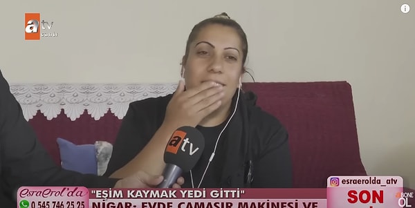 Yayına bağlanır bağlanmaz eşi İsa'ya 'Oraya gelirsem seni ısırırım.' diyen Nigar şaşkınlık yaratırken, 'Kaymağı da yedim yoğurtları da yiyorum.' demesi İsa'yı çileden çıkardı.