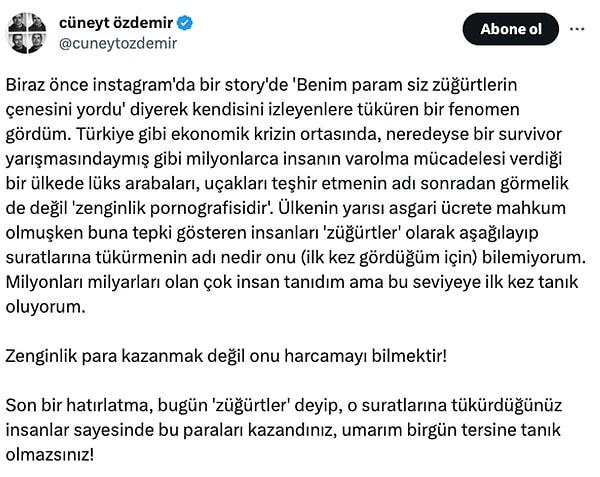 Dilan Polat'ın kendisini eleştiren kişilerle ilgili paylaştığı video tepki çekerken, bu videoya okkalı bir cevap da Cüneyt Özdemir'den gelmişti.