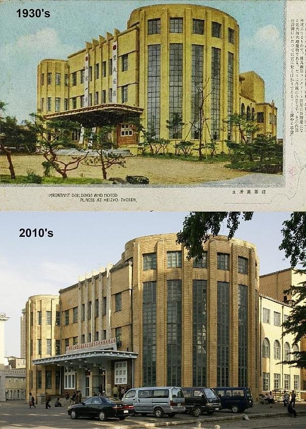 10. Pyongyang Halk Salonu (平壌公会堂), 1930 ve 2010.