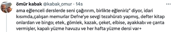 Bizlerin gider olarak gördüğü her şey ise okul tarafından karşılanıyor. Defterinden, kaleminden, kıyafetlerine kadar.