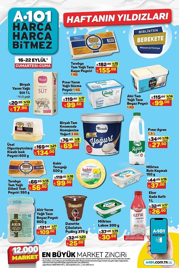 Süt ve süt ürünleri;