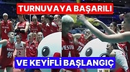 Porto Riko'yu Mağlup Eden Filenin Sultanları'nın Maskotla Eğlendiği Anlar Görenleri Keyiflendirdi!