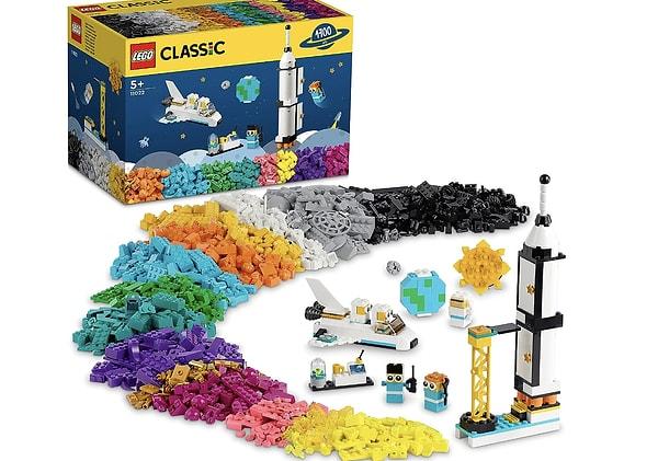 9. LEGO Classic Uzay Görevi 11022-5 Yaş ve Üzeri için 10 Mini Uzay Modeli İçeren Oyuncak Yapım Seti (1700 Parça)