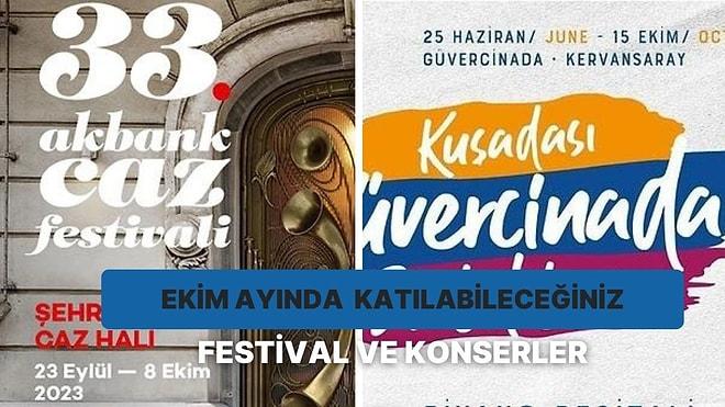 Ekim Ayı Boyunca Türkiye’nin Dört Bir Tarafında Katılabileceğiniz 11 Festival ve Konser
