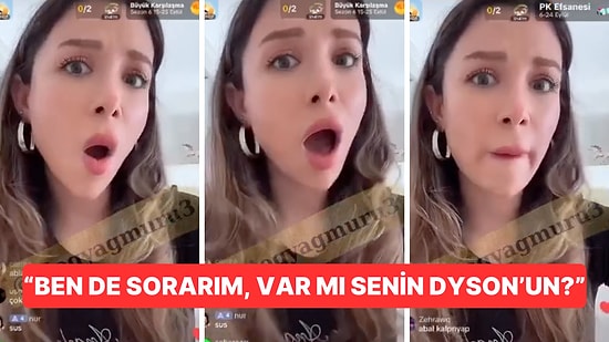 Kocasının Hediyeleriyle Şımaran TikTok Fenomeninden Canlı Yayında Takipçilerine "Dyson" Azarı