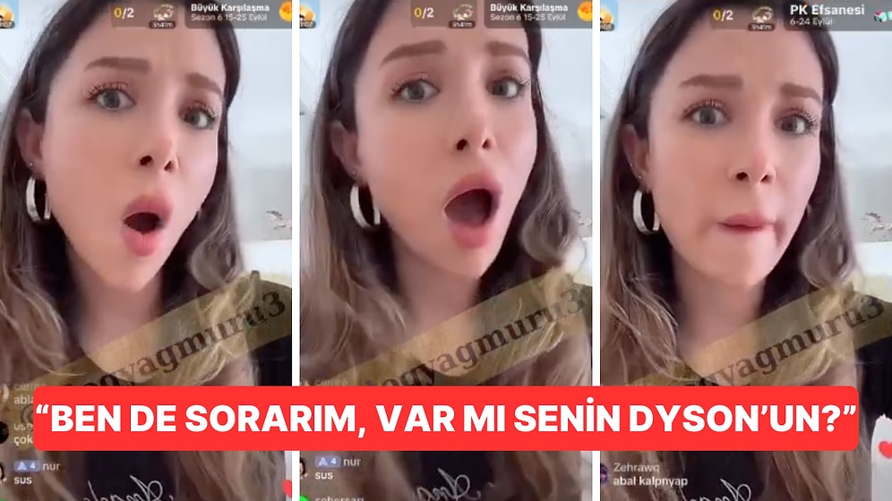 Kocasının Hediyeleriyle Şımaran TikTok Fenomeninden Canlı Yayında Takipçilerine "Dyson" Azarı