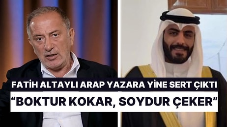 Fatih Altaylı Arap Yazara Yine Ateş Püskürdü: "Boktur Kokar, Soydur Çeker"