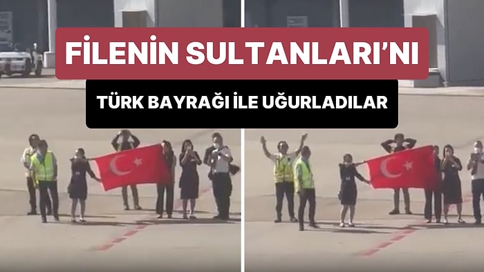 Japon Çalışanlar, Filenin Sultanları'nı Türk Bayrağı ile Uğurladılar