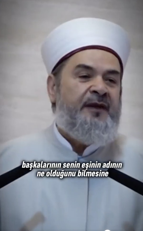 Büyükkörükçü ''Davetiyede anenin de adı yazıyor. Ne gerek var. Başkaları senin hanımının ismini niye biliyor?” diyerek eleştirilerde bulundu.