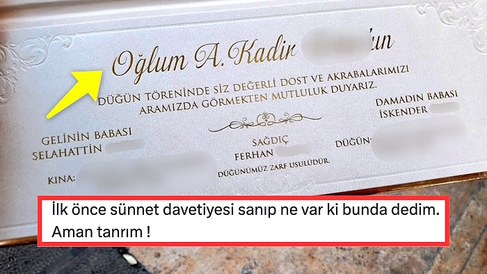 Sağdıçın Bile Adı Yazılırken Gelinin Adına Yer Verilmeyen Düğün Davetiyesi Sosyal Medyada Tepki Çekti!