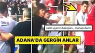 Adana'da Gergin Anlar: Şenol Güneş, Salih Uçan'ı İterek Soyunma Odasına Gönderdi!